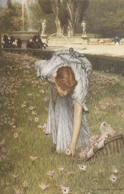 Alma-Tadema, Sir Lawrence Spring in the Gardens of the Villa Borghese (mk23)